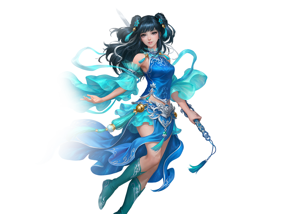 问道手游水系女角色立绘